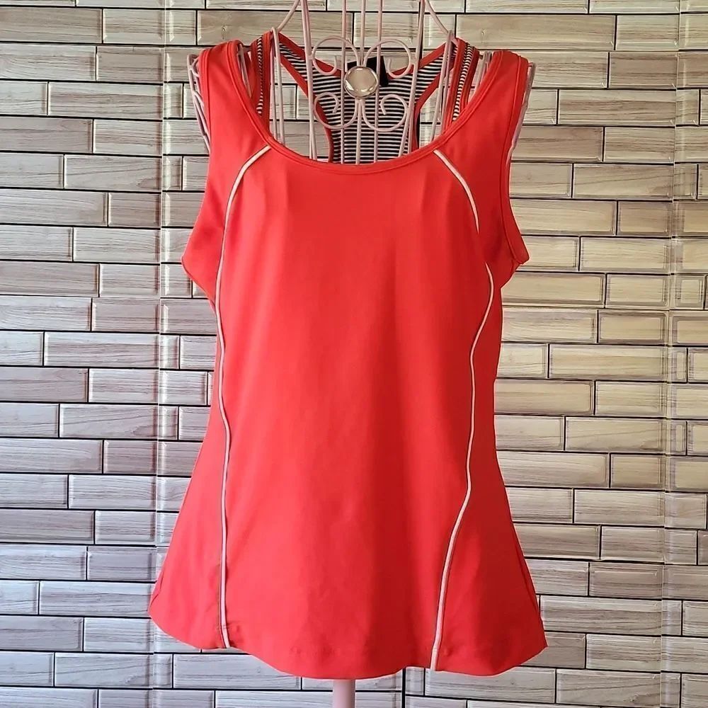 Cascade sport tank top - Orange Womens Size L